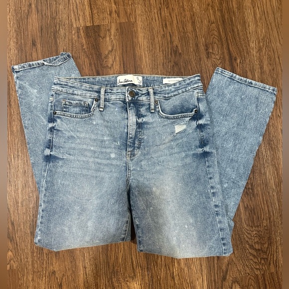 Sam Edelman Denim - Sam Edelman straight-leg blues with a classic worn look